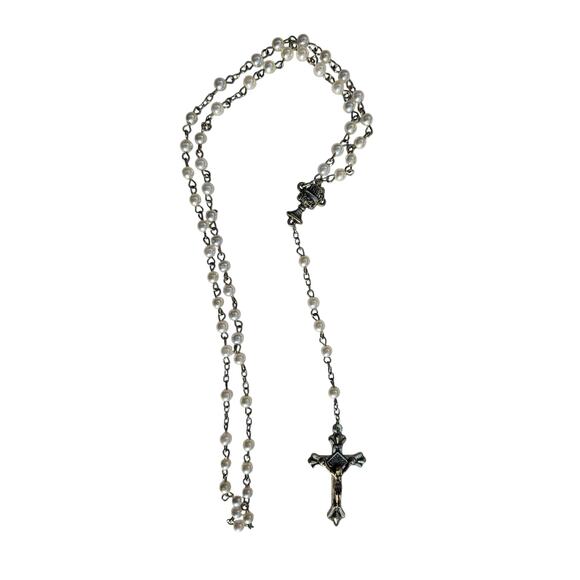 1955 Vintage Jewelry - Vintage .925 silver Inri Rosemary